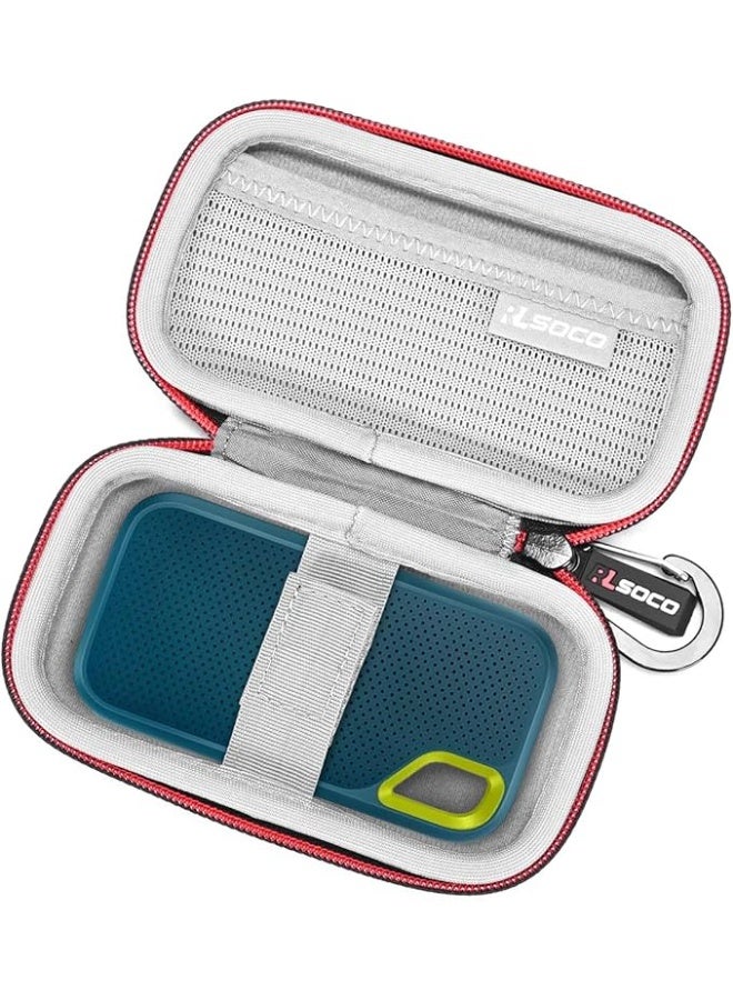RLSOCO Hard Case for SanDisk Portable SSD/Extreme Pro Portable SSD 1TB/2TB/4TB/500G | Travel Organzier Case Cover Shockproof, Dustproof, Water-Resistant Storage Pouch, With Carabiner - Image 1